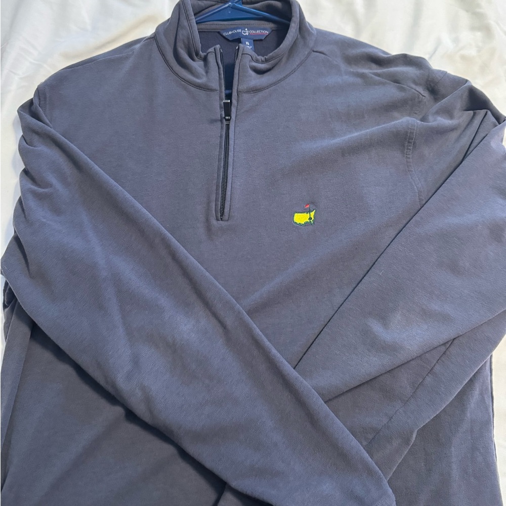 Clubhouse collection q zip, excellent cond. XL, dry clean only, masters logo